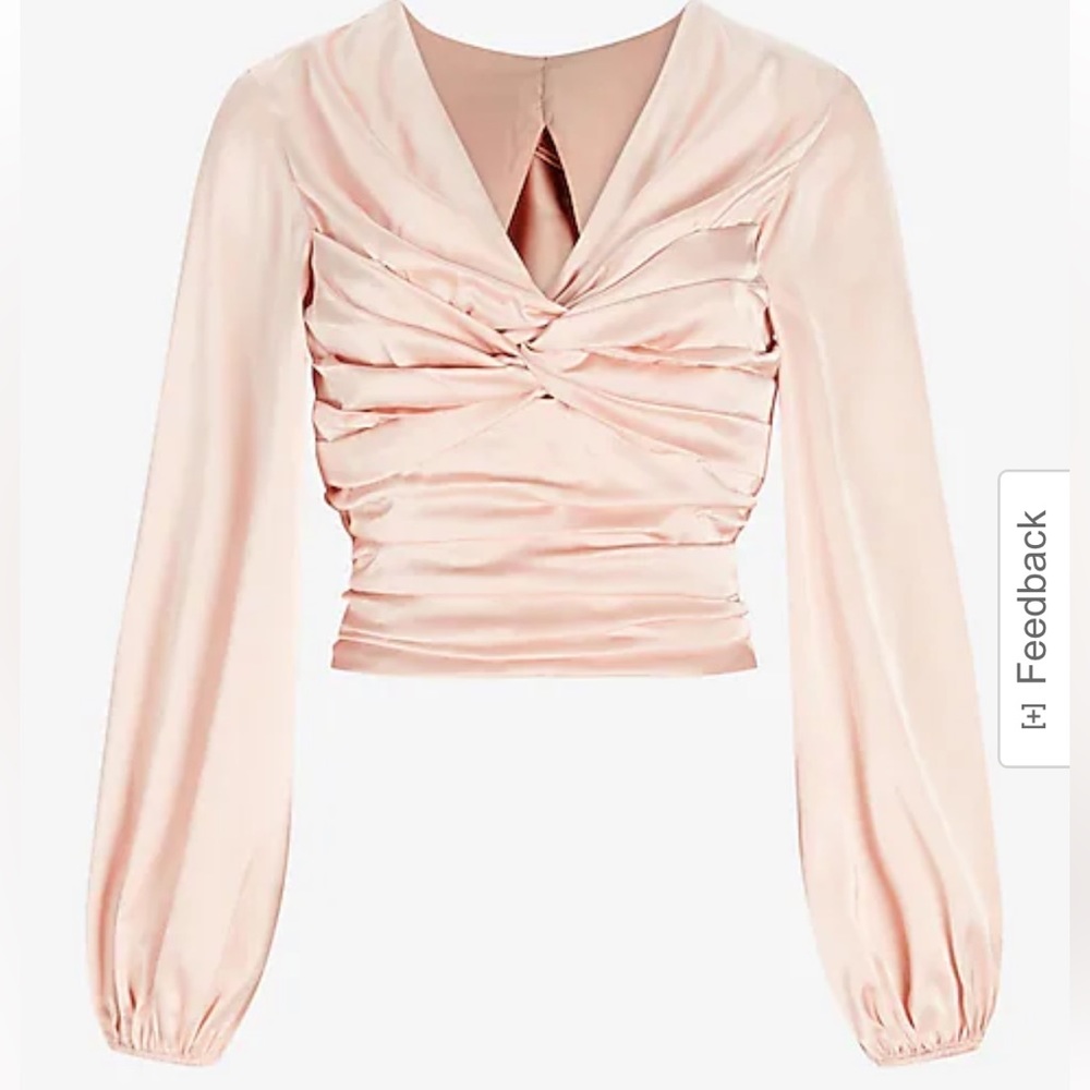 Express Twist Front Tie Back Top